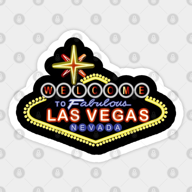 Las Vegas - Sign Sticker by twix123844